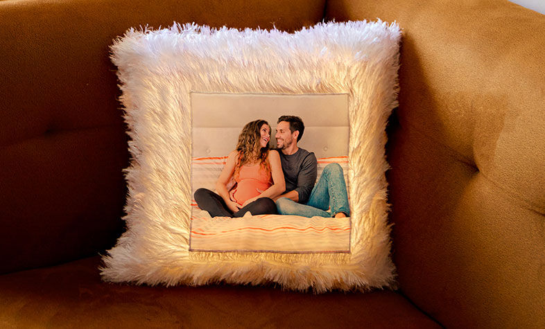 Photo cushion gift for first time moms