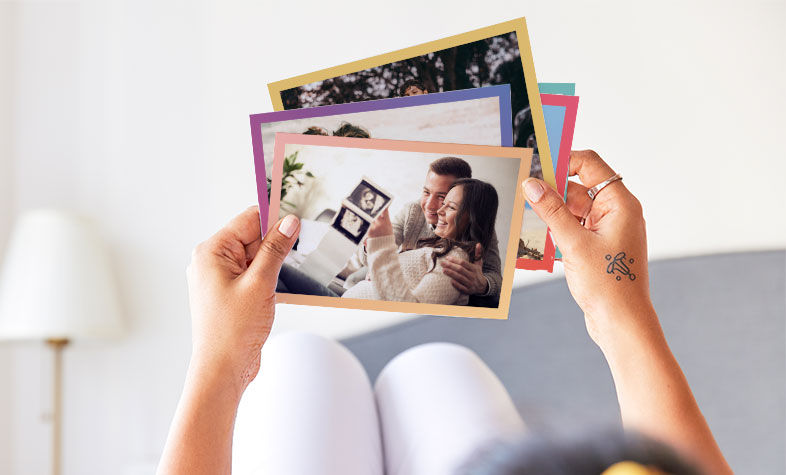 Photo prints gift idea for mom to be