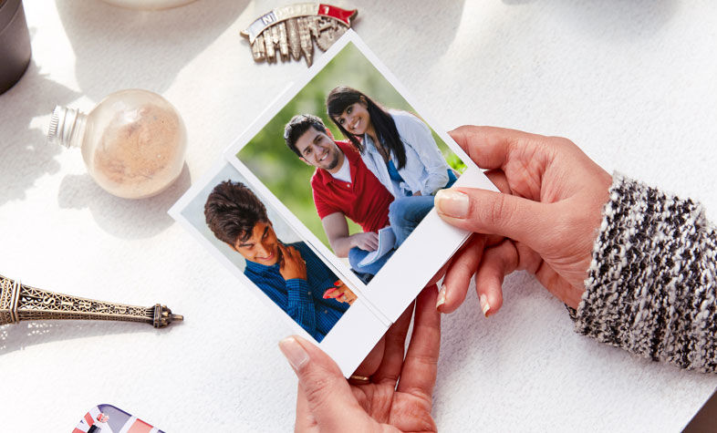 Personalized photo prints for a romantic gift