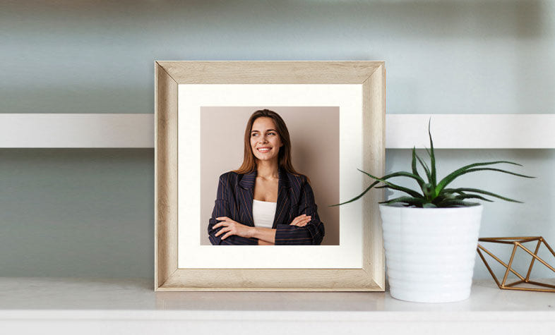 Premium personalized frame for corporate Women's Day gifting