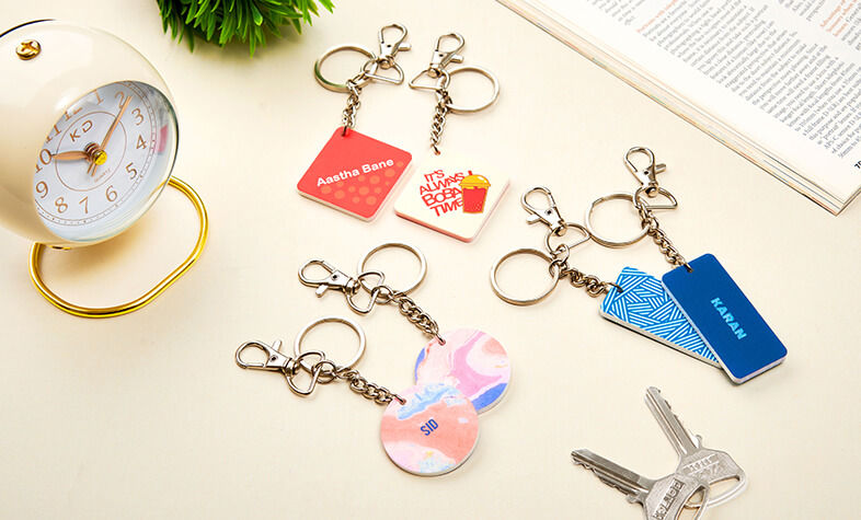 Personalized keychain gift for father