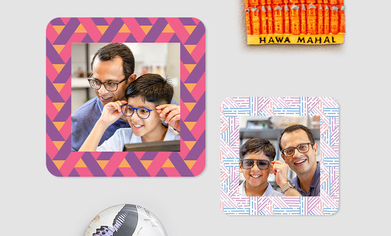 Mini photo magnet Father’s Day gift