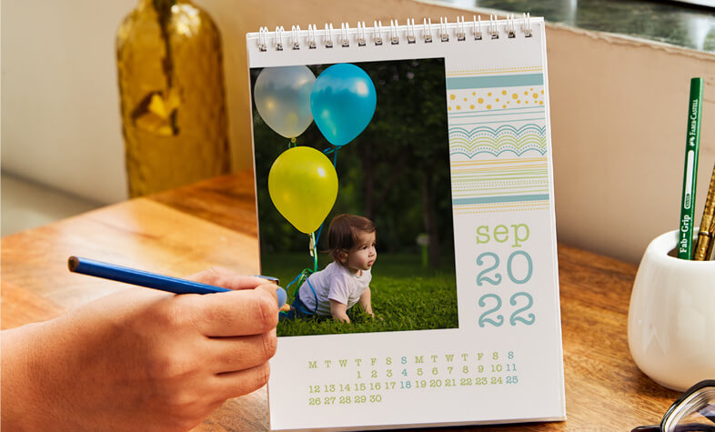 Personalised photo calendar for Father’s Day