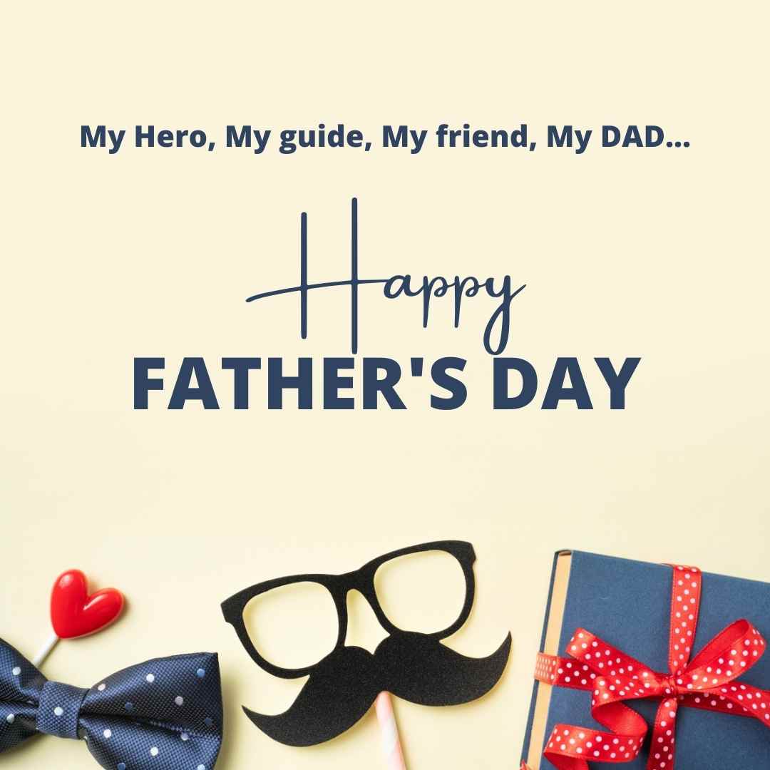 Printable Father’s Day wish for dad as hero and friend