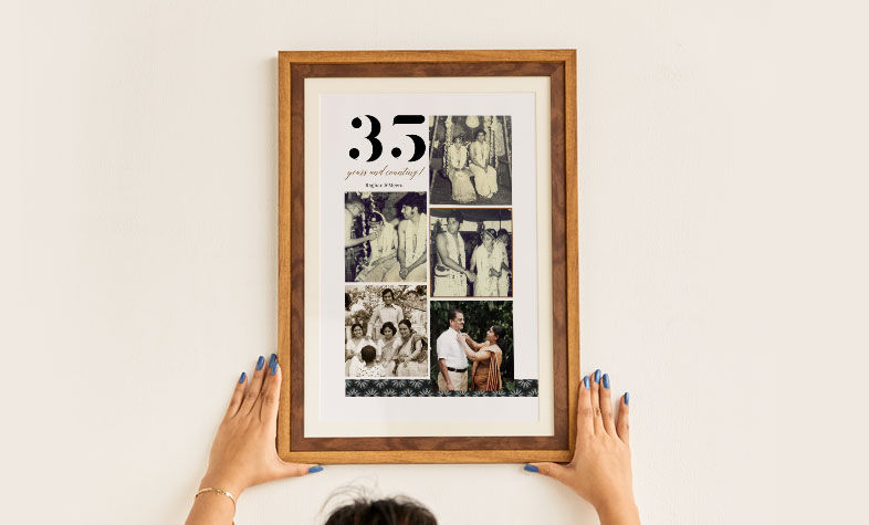 Framed photo prints anniversary gift idea