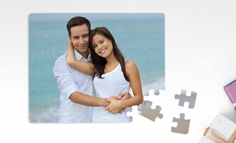Personalised photo puzzle anniversary gift idea