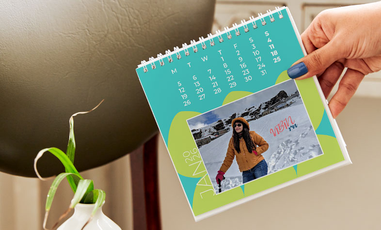 6x6 personalised desktop calendar gift