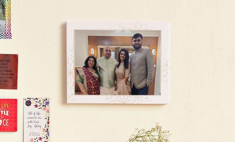 Canvas photo print for Father's Day gift for dad