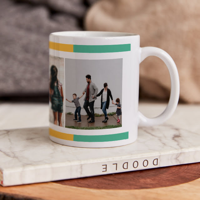 White photo coffee mug for Father's Day gift