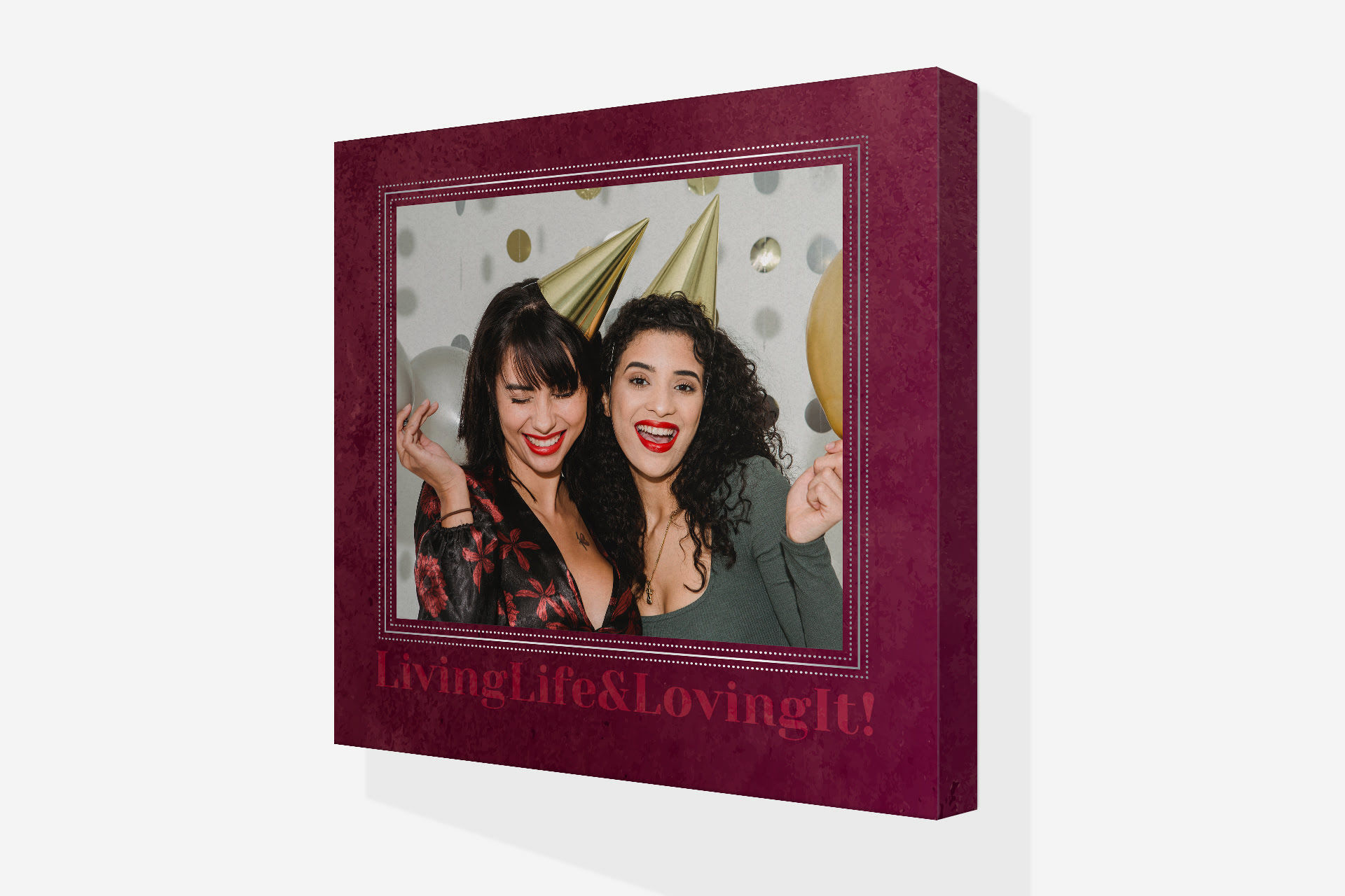 Customized canvas photo print created as a Friendship Day gift