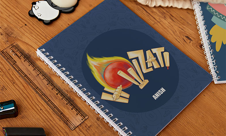 Custom notebook with a personalized cover for a best friend