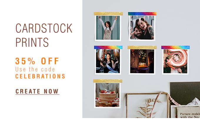 Cardstock Prints - 35% off (Use the code CELEBRATIONS)