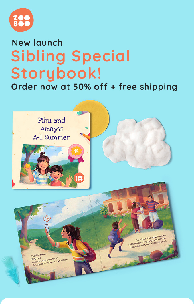 New launch: Sibling special book! Order now at 50% off + free shipping