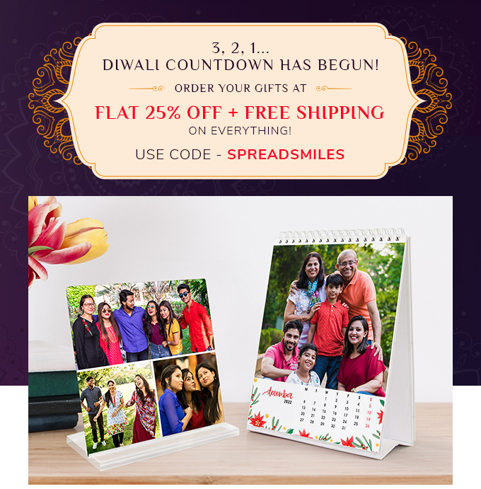 Order your gifts at FLAT 25% off + free shipping.