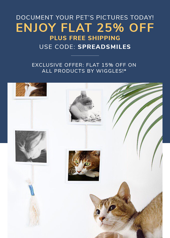 Document your pet's pictures today! Enjoy FLAT 25% off + FREE shipping