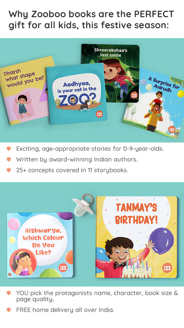 Why Zooboo books are the PERFECT gift for all kids. Exciting, age-appropriate stories for 0-9-year-olds. Written by award-winning Indian authors.