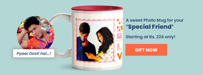 A sweet Photo Mug for your Special Friend. Starting at Rs. 224 only! Use code: CUPID