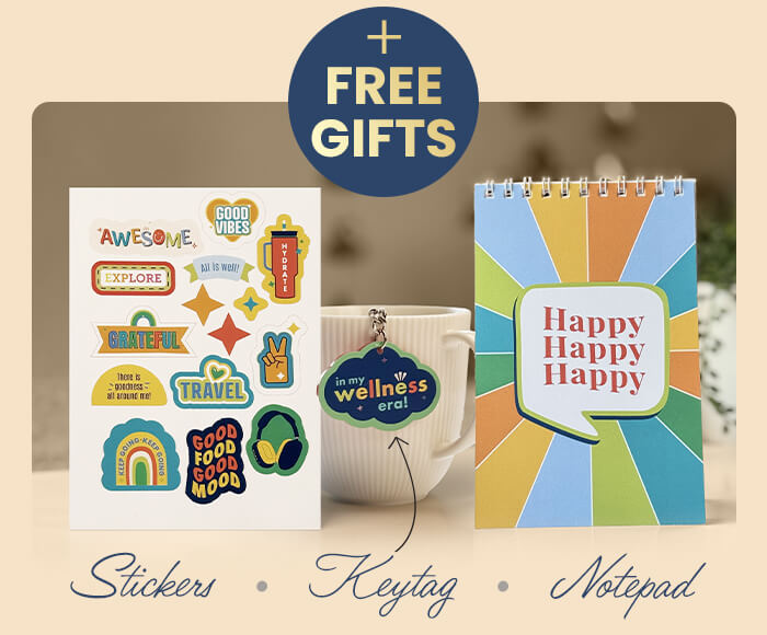 + FREE Gifts worth Rs. 300 on all orders above Rs. 699!
